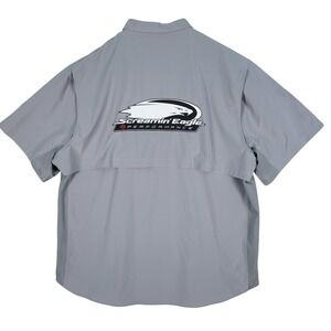 Harley-Davidson Shirt Men's Large Gray Screamin Eagle Performance Vented Ripstop